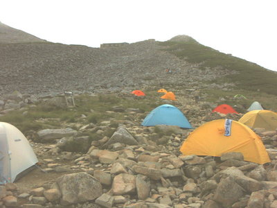 笠ヶ岳山荘への道