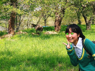 〇 遠野で酪農してる中1年生娘さんと話した。風評被害で困ると、母は過労で倒れたと話す。原発事故の被害者だ<br />　なのに明るい笑顔、ブラスはパーカッション、桃ちゃんはサックスだよとハナシが盛り上がりましたよ。<br />　緑ちゃんの方が元気を貰いましたね。
