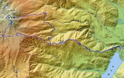 2013/6/9のGPS軌跡図