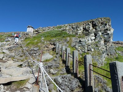 王滝ルート9合目の直前の様子