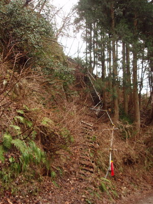 安蔵山第１登山口(悪路です)