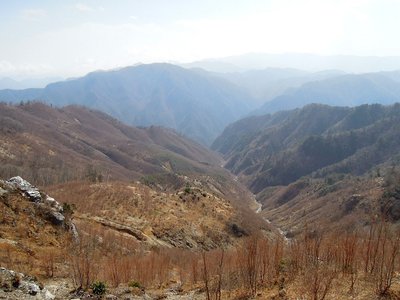 焼山谷源頭からの風景。