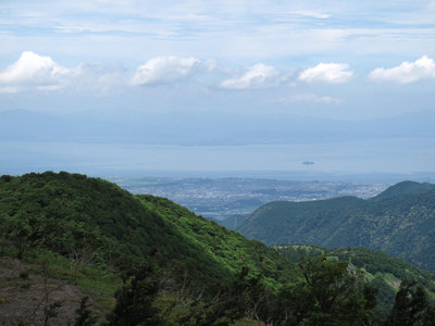 ヒルから琵琶湖を望む