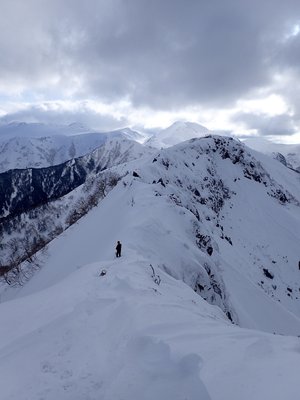 乗鞍への稜線