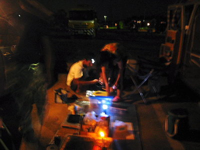 ● アジのたたき、塩焼きに楽しい縁宴は延々とでした