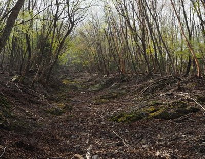 ルンゼを下から