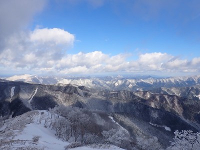 高見山から連なる山々