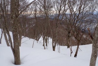 11年前のスノー衆はこの尾根を上がって来た