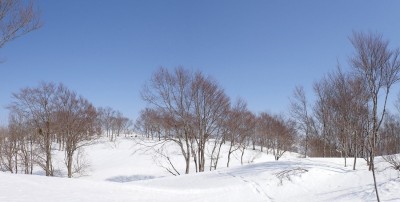 山頂の広大な雪原2