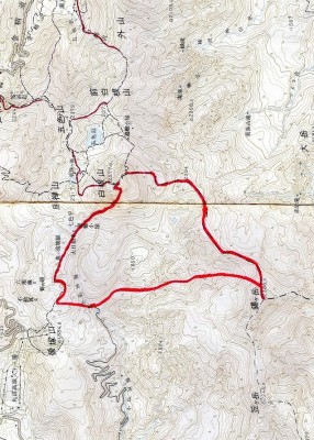 錫が岳へのルート