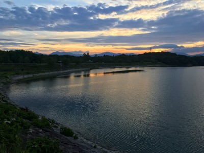 伊坂ダムと鈴鹿