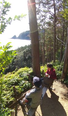 途中の展望休憩所