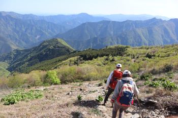 稜線から登山口に下りるs.JPG