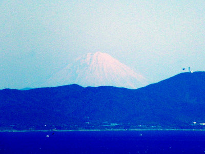 丸山庫蔵寺から見えた富士山