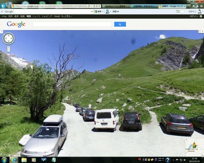 林道の奥までストリートビューで見れるイタリアってスゴイ！　　　モンテビアンコ山麓登山口