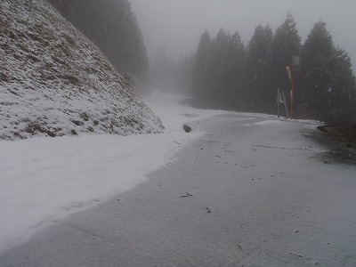 ミノガ峠から西方（霜ヶ原方面）への下り