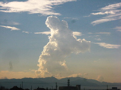 ● 夕空晴れて秋風吹く、月影落ちて鈴虫鳴く・・・<br />　　　　　お母さんは空の上に来てるよ、雲の上に行かなくっちゃたね。