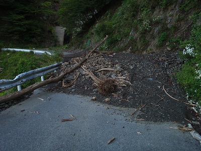 崩壊場所（南側から）