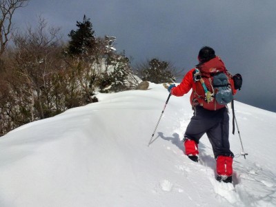 県境稜線を行く（2012/1/8）