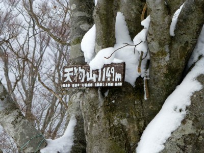 P1000064.JPG (289.93 KiB) 閲覧された回数 15556 回 天狗山山頂には山名プレートがありました