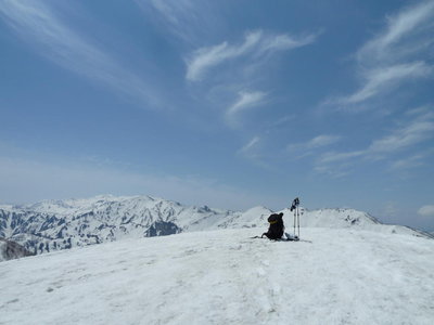 大門山頂は白いドーム