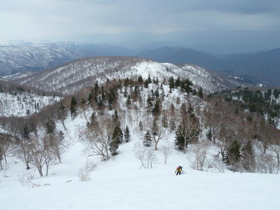 籾糠山への登り