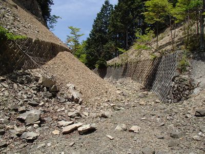 父ヶ谷林道の埋もれかけた峠