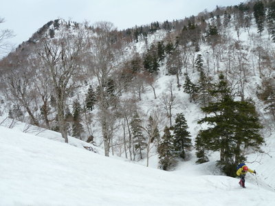 大瀬戸谷からの登り