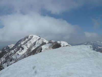 大門山を振り返る