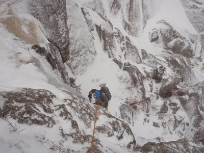 １ルンゼ左又１Ｐ目