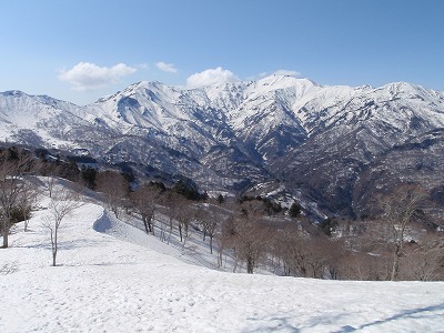 丸山から別山方面