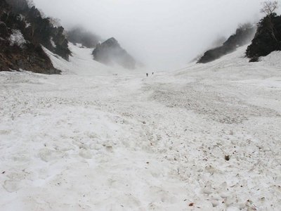 ガスに包まれるボーサマ谷