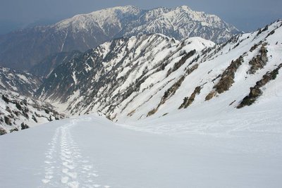 5年前は左の沢に入りました、こっちはキツイ！