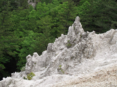白谷のガレ場