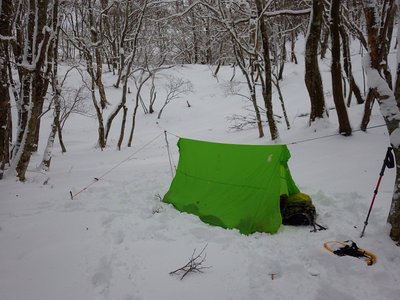 ランチ場設営。