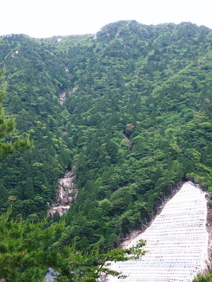 タコチ谷.JPG (183.46 KiB) 閲覧された回数 12640 回 ● タコチ谷、落ち着いてるみたいです。道路の所は堰堤ができてるです