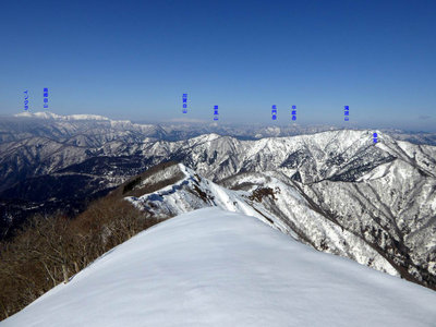 花房山から山座同定