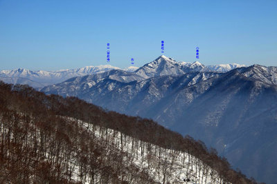 白山・別山と蕎麦粒山