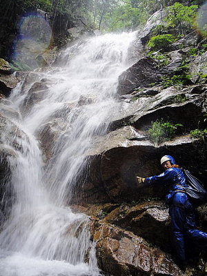 百間滝直下の滝