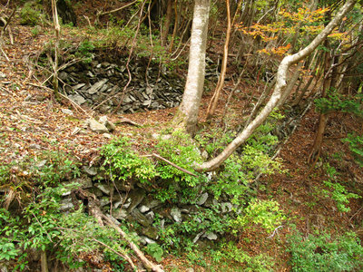 中段トロ道と下段トロ道