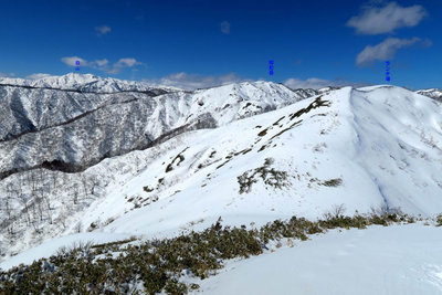 栗ヶ岳山頂から