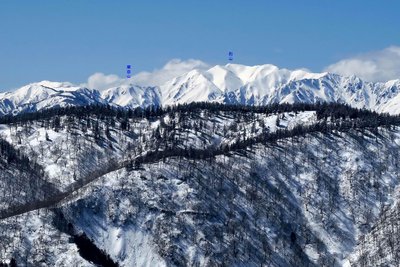 別山もまた白い