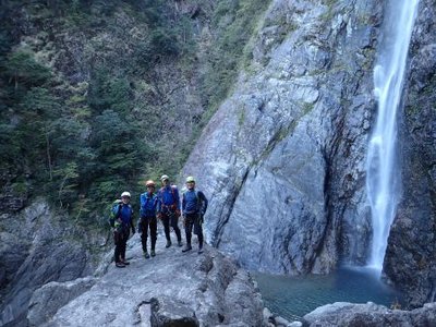 中段の釜を眺めながら