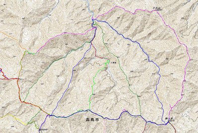 ブルーが今回の軌跡