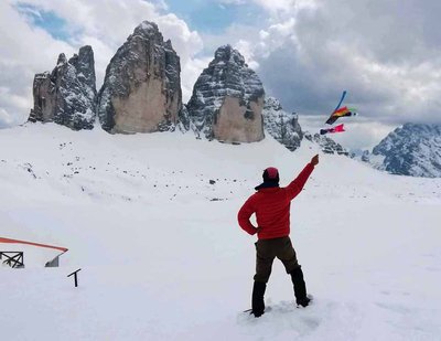 Tre Cime di Lavaredo 北面はまるでカンナで削ったようだ