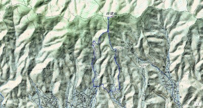 歩いたコースのGPS軌跡図