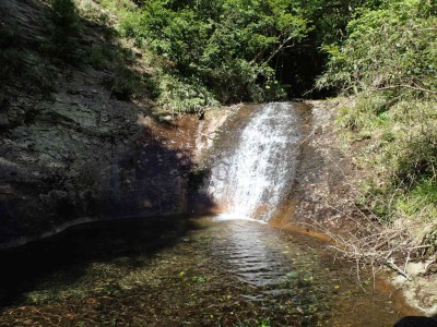 最初のナメ滝