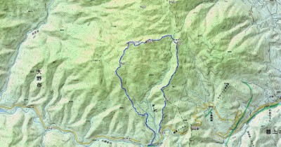 今回歩いた軌跡です