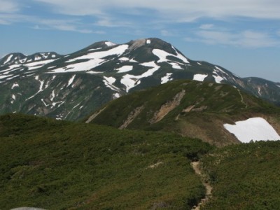 別山から白山を望む