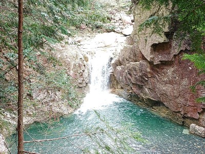 天狗滝下途中棚